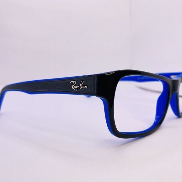 Ray-Ban Authentic Eyeglasses RB 5268 5179 52 [] 17 135 MM Black Blue - Picture 7 of 8
